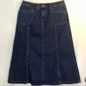Denim Maxi Skirt SZ 6P